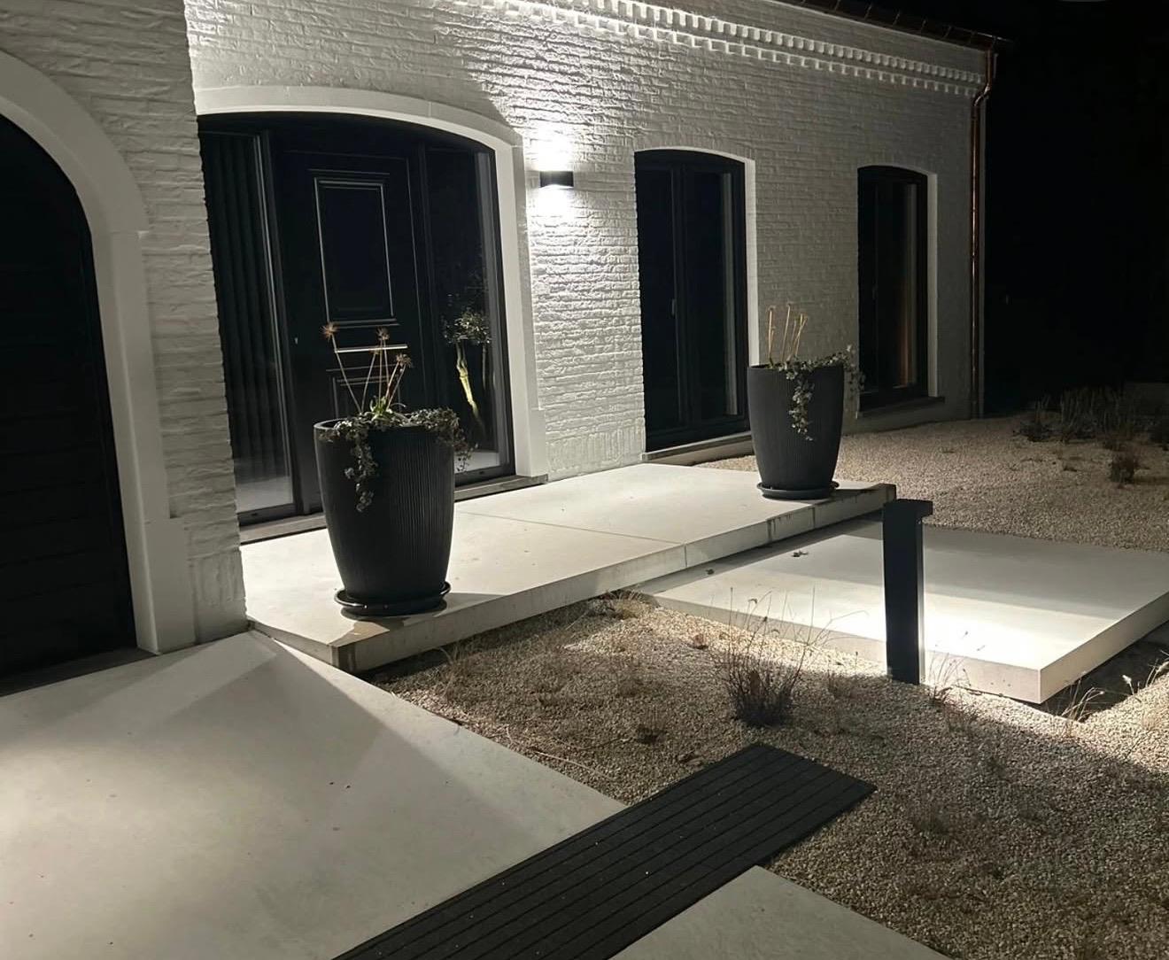 Nachtfoto tuinproject